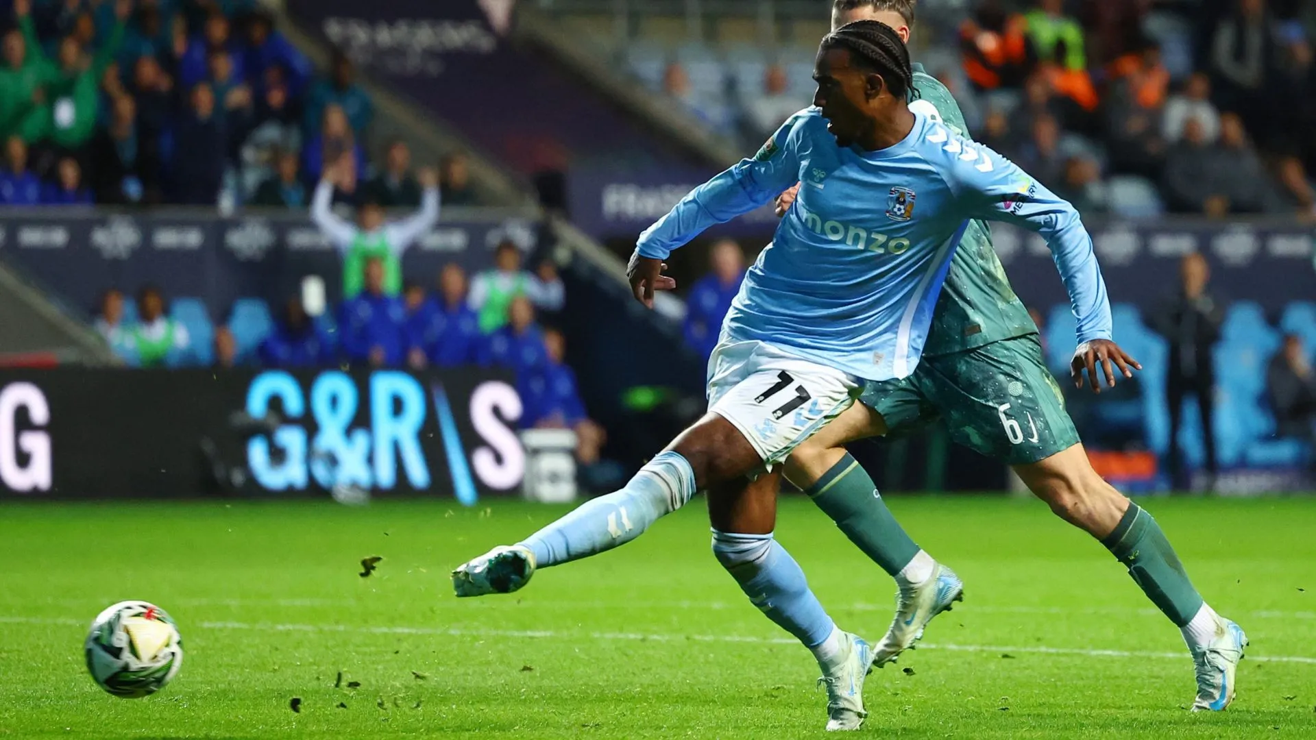 Haji Wright của Coventry City trong một trận đấu gần đây