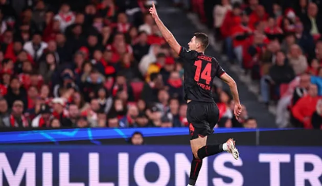 Schick ghi bàn thắng duy nhất trong trận đấu với cú đánh đầu chính xác